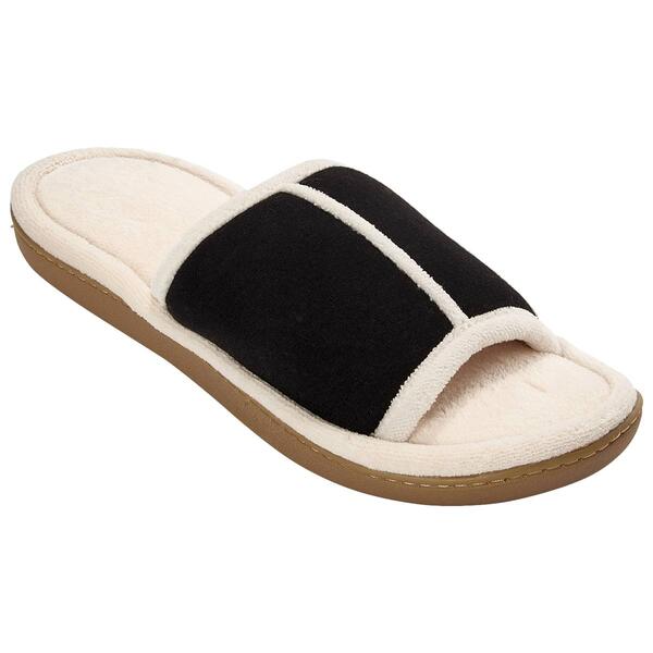 Womens Isotoner Microterry Slide Slippers - image 