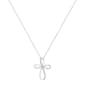 Diamond Classics&#8482; Sterling Silver Diamond Ribbon Pendant - image 2