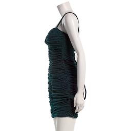 Juniors Emerald Sundae Glitter Knit Lace Up Back Sheath Dress