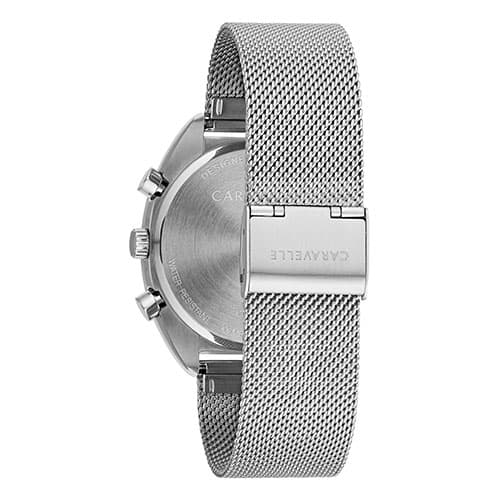 Mens Caravelle Chrono Mesh Bracelet Watch Box Set - 43K100