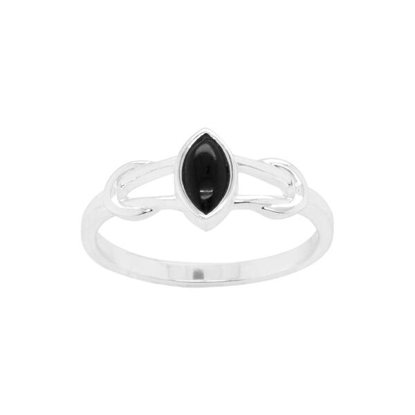 Marsala Genuine Onyx Marquise Ring - image 