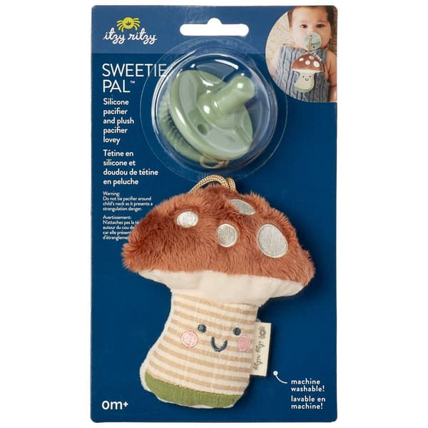 Baby Unisex Itzy Ritzy Pacifier & Mushroom Sweetie Pal(tm) - image 