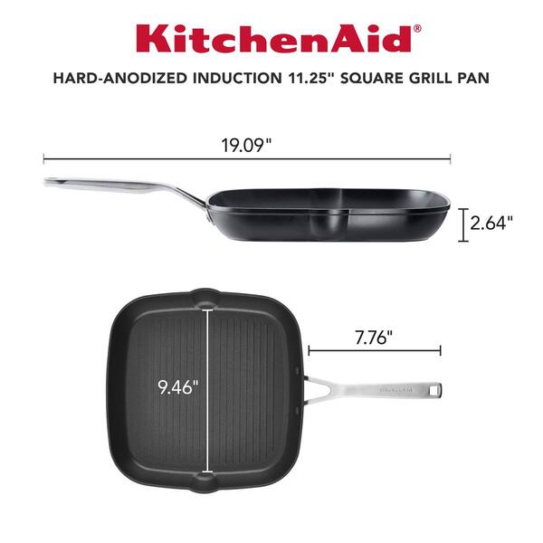 KitchenAid® Hard-Anodized Induction 11.25in. Nonstick Grill Pan