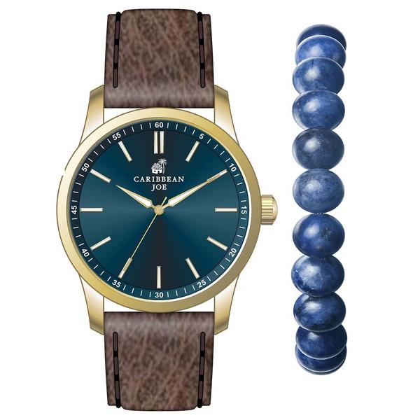 Mens Caribbean Joe Gold-Tone Watch w/ Bracelet - CJSB7174GD.UK - image 