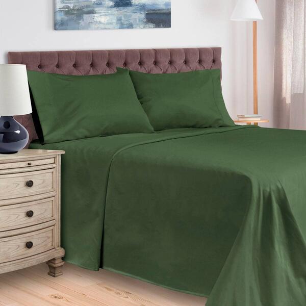 Superior 400TC Egyptian Cotton Solid Deep Pocket Sheet Set - image 
