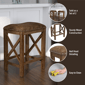 HH2 Home Willow Bend Backless Counter Height Stools - Set of 2 - image 8