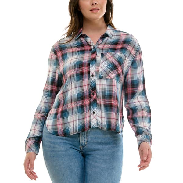 Womens Zac & Rachel Long Sleeve Tartan Button Down