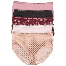 Plus Size Karthy Ireland 5Pk Microfiber Briefs - 5PKBF1570X