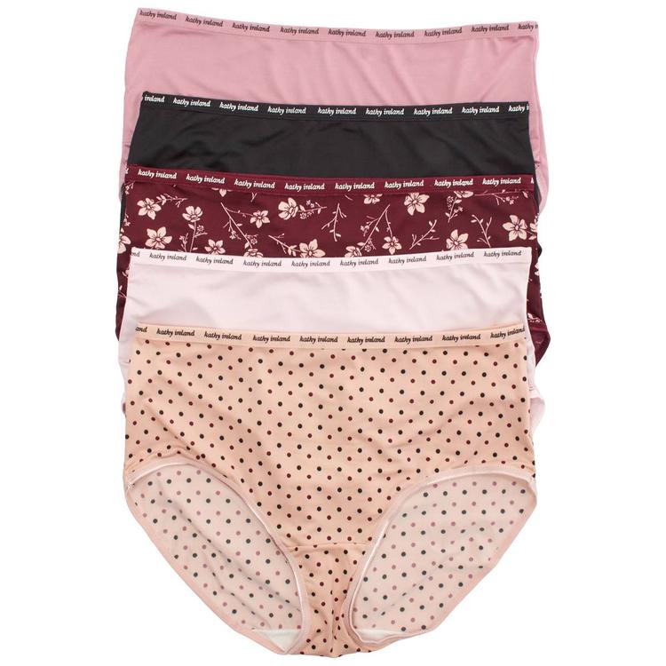 Plus Size Karthy Ireland 5Pk Microfiber Briefs - 5PKBF1570X