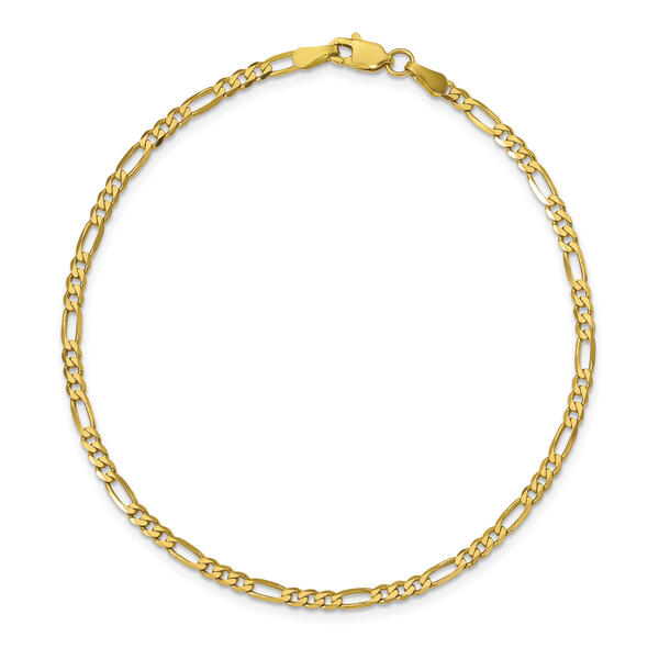 Gold Classics&#40;tm&#41;10kt. 2.75mm 8in. Flat Figaro Chain Bracelet - image 