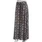 Womens NY Collection Sash Belted Damask Skirt- Black/White - image 1
