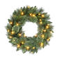Puleo International 24in. Pre-Lit Battery-Operated Wreath - image 1