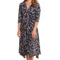 Petite Perceptions 3/4 Sleeve ITY Floral Faux Wrap Dress - image 3