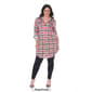 Plus Size White Mark Piper Stretchy Plaid Tunic Shirtdress - image 10