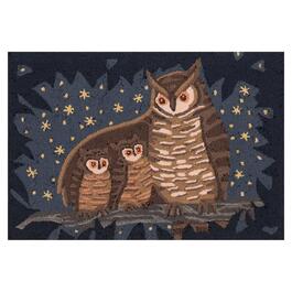 Liora Manne Frontporch Owl Family Rectangular Accent Rug