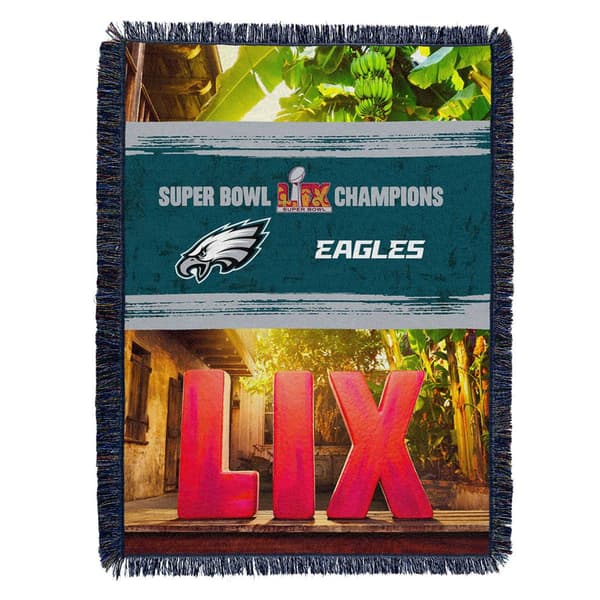 Northwest Philadelphia Eagles NFL Super Bowl LIX Throw Blanket - image 
