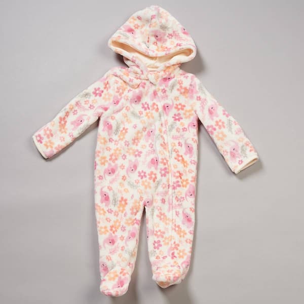 Baby Girl &#40;NB-9M&#41; Little Beginnings&#40;R&#41; Elephant/Floral Hooded Pram - image 