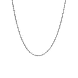 18in. Solid Rope Sterling Silver Chain Necklace