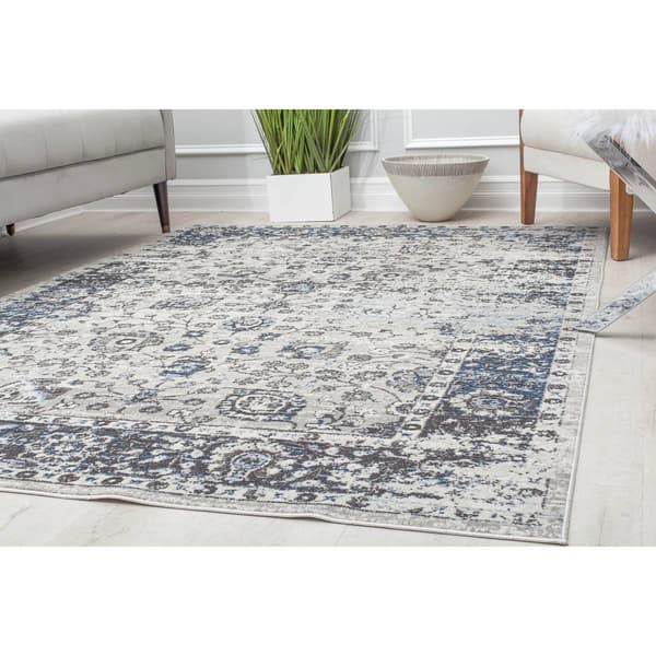 Rugs America&#8482; Prescott Atlantic Azure Transitional Area Rug