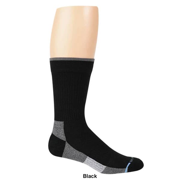 Mens Dr. Motion Plain Knit Crew Socks