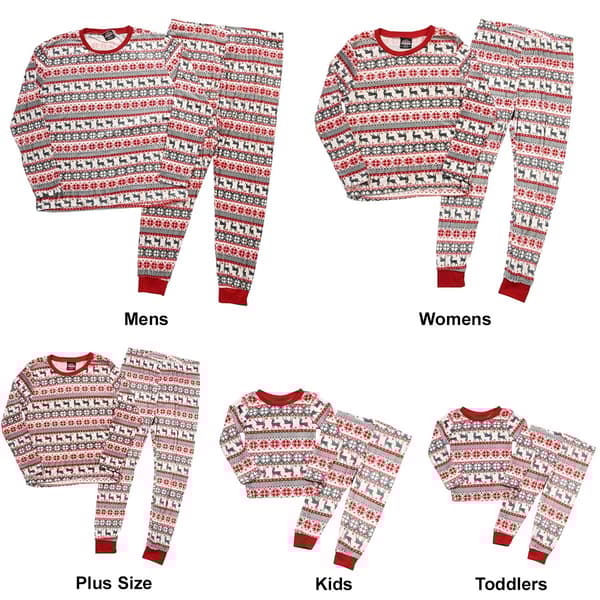 PJ's & Presents Holiday Fair Isle Jogger Family Pajama Set