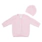 Baby Girl (NB-6M) Baby Dove Popcorn Sweater with Hat - image 1