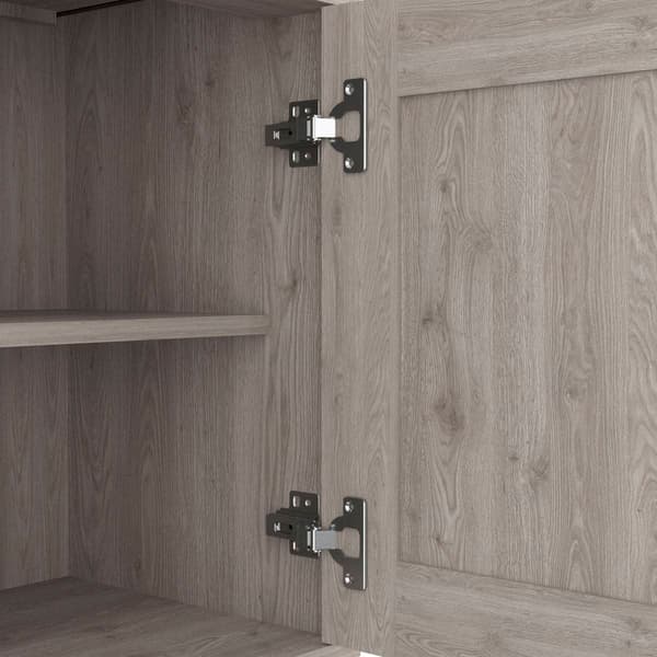 FM FURNITURE Alaskan Light Grey Linen Cabinet