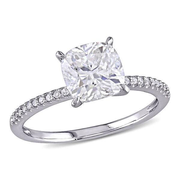 Diamond Classics&#40;tm&#41; Cushion Cut Prong Set Engagement Ring - image 