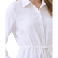 Womens NY Collection Long Sleeve Tie Waist Button Front Blouse - image 4