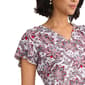 Petite Jones New York Short Flutter Sleeve Floral Blouse - image 3