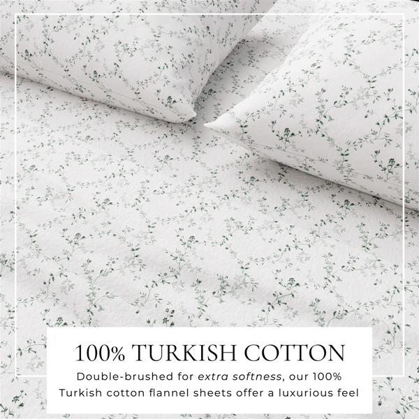 Freshfolds Winter Vines Flannel Sheet Set