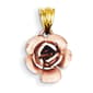 Gold Classics&#40;tm&#41; 14kt. Two-Tone Rose Pendant - image 1