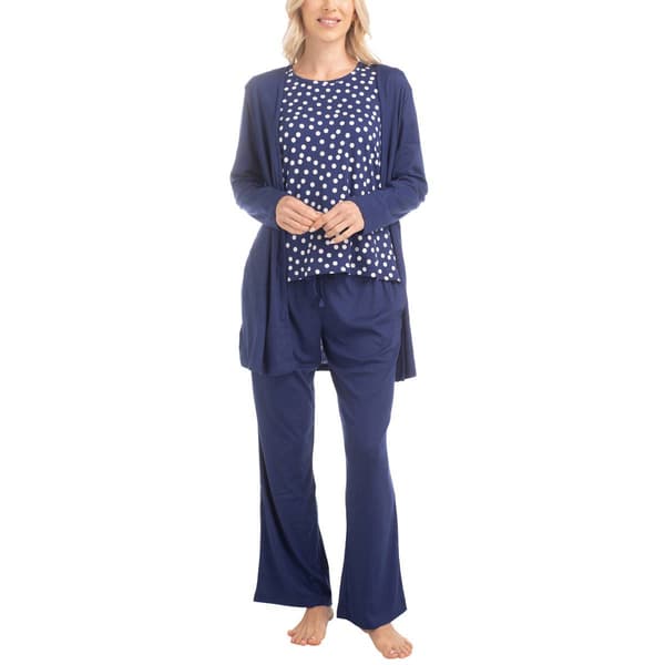 Plus Size MUK LUKS(R) 3pc. Anything Pajama Short Set - Dots