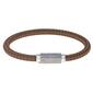 Mens Lynx Damascus Steel & Silicone Bracelet - image 1