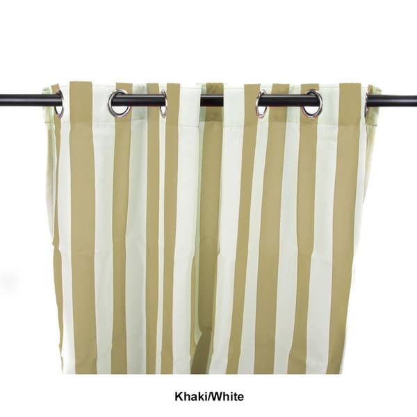 Jordan Manufacturing Outdoor Striped Curtain