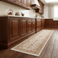 HomeRoots Rust Oriental Power Loom Stain Resistant Runner Rug - image 1