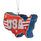 Northlight Americana USA Glass Christmas Ornament - image 4