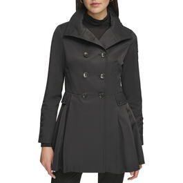 Womens Calvin Klein Double Breasted Cotton Trench Coat