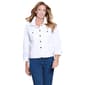 Petite Multiples Chest Pocket Peplum Denim Jacket - image 1