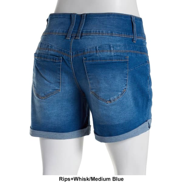 Womens Royalty Wbb Triple Button Roll Cuff 5in. Shorts