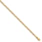 Gold Classics(tm) 14kt Gold & Rose Rhodium X's & Hearts 10in. Anklet - image 1