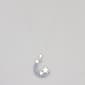 Silver Plate Brass Moon & Star Pendant Necklace - image 1