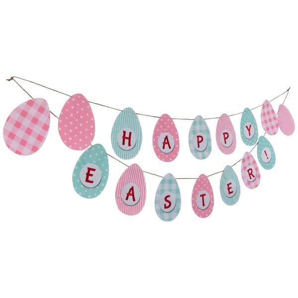 Northlight Seasonal Pastel Happy Easter Hanging Banner