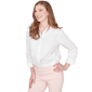 Womens Emaline Enchanted Bloom 3/4 Sleeve Button Front Blouse - image 2