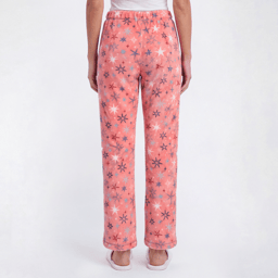 Womens Attraction De Nuit Pink Plush Pajama Bottoms