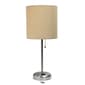 LimeLights White Stick Lamp w/Charging Outlet & Fabric Shade - image 18