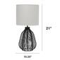 Lalia Home 21in Vintage Rattan Wicker Style Paper Rope Table Lamp - image 5