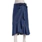 Juniors A. Byer Denim Ruffle Side Tie Wrap Skirt - image 1