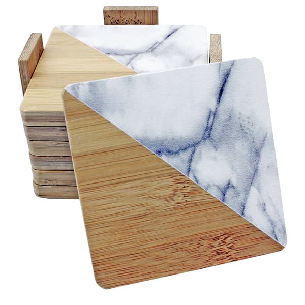 BergHOFF Bamboo Two-Tone 8pc. Coaster Set