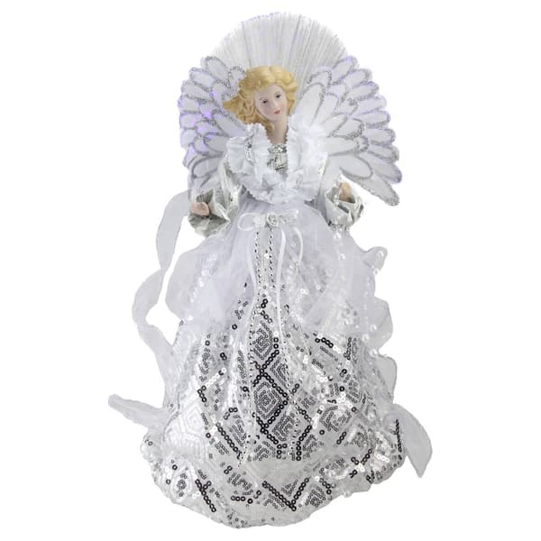 Northlight Seasonal 16in. Lighted Angel Christmas Tree Topper